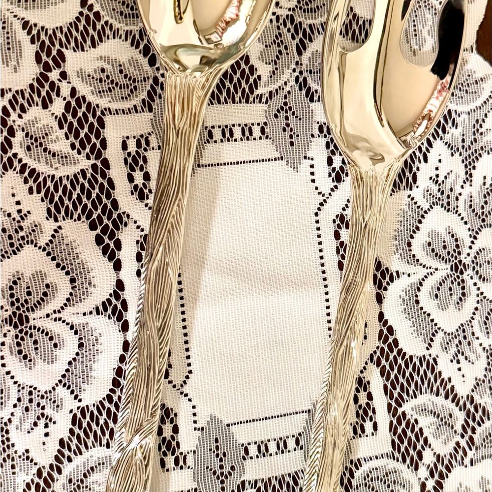 Elegant Silver Plate Serving Utensils